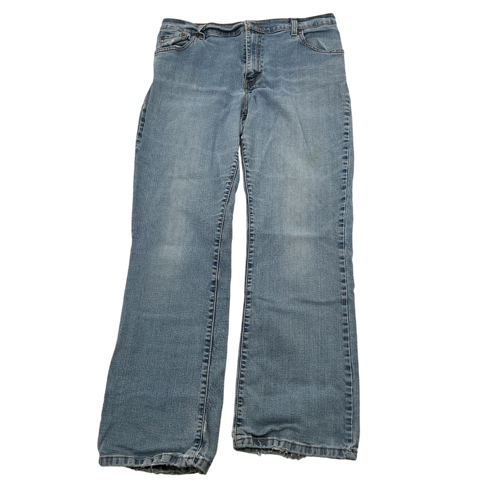 Levi's 550 Relaxed Boot Cut Jeans Womens 14 M Light Wash Blue Denim Y2K Casual